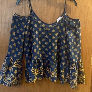 Sienna Sky Patterned Bell-Sleeve Top